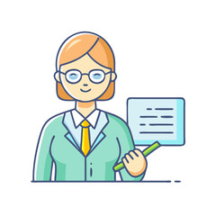 teacher icon, teacher vector illustration-simple illustration of teacher, perfect for teacher logos and icons