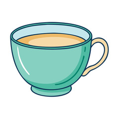tea cup icon, tea cup vector illustration-simple illustration of tea cup, perfect for tea cup logos and icons