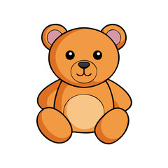 teddy bear icon, teddy bear vector illustration-simple illustration of teddy bear, perfect for teddy bear logos and icons