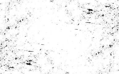 Grunge is black and white. Abstract monochrome background. The texture of cracks, scratches, chips, scuffs. Vintage old surface covered with dirt, stains.
