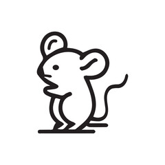 Rat icon art vector illustration	