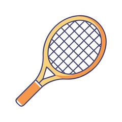 tennis racket icon, tennis racket vector illustration-simple illustration of tennis racket, perfect for tennis racket logos and icons
