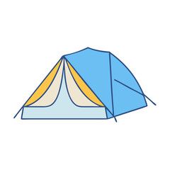 tent icon, tent vector illustration-simple illustration of tent, perfect for tent logos and icons