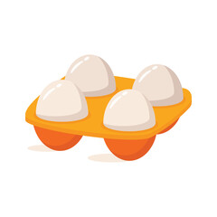 Perfectly designed eggs carton vector design in modern style