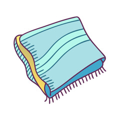 throw blanket icon, throw blanket vector illustration-simple illustration of throw blanket, perfect for throw blanket logos and icons
