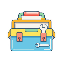 toolbox icon, toolbox vector illustration-simple illustration of toolbox, perfect for toolbox logos and icons