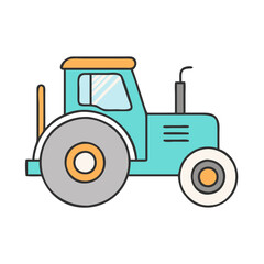 tractor icon, tractor vector illustration-simple illustration of tractor, perfect for tractor logos and icons