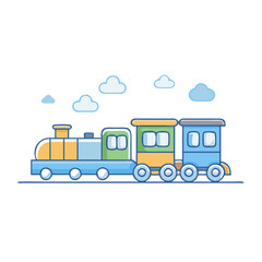 train set icon, train set vector illustration-simple illustration of train set, perfect for train set logos and icons