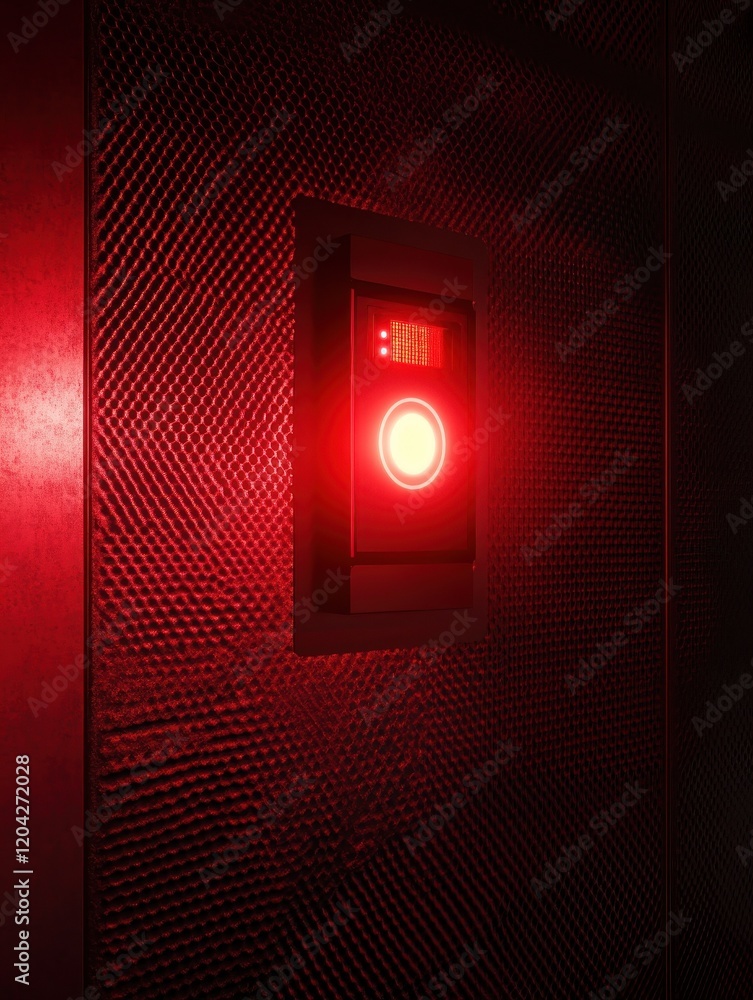 Poster background of red security alert.