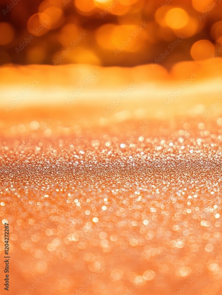 Poster orange blurred background with glitter for showcasing orange bokeh orange backdrop orange abstract b