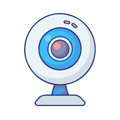 webcam icon, webcam vector illustration-simple illustration of webcam, perfect for webcam logos and icons