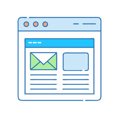 webpage icon, webpage vector illustration-simple illustration of webpage, perfect for webpage logos and icons