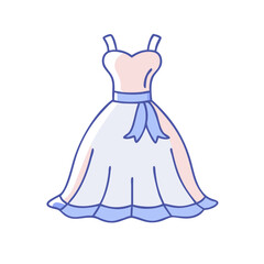 wedding dress icon, wedding dress vector illustration-simple illustration of wedding dress, perfect for wedding dress logos and icons