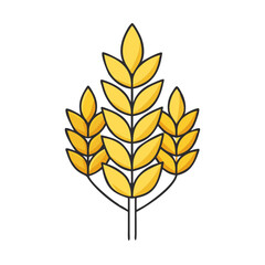 wheat icon, wheat vector illustration-simple illustration of wheat, perfect for wheat logos and icons