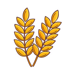 wheat icon, wheat vector illustration-simple illustration of wheat, perfect for wheat logos and icons