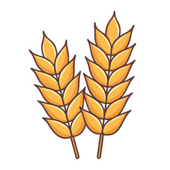 wheat icon, wheat vector illustration-simple illustration of wheat, perfect for wheat logos and icons