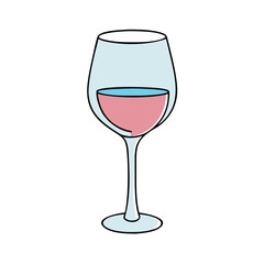 wine glass icon, wine glass vector illustration-simple illustration of wine glass, perfect for wine glass logos and icons