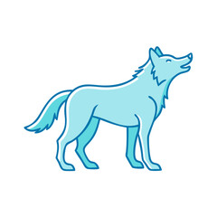 wolf icon, wolf vector illustration-simple illustration of wolf, perfect for wolf logos and icons