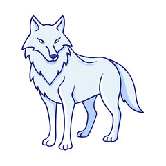 wolf icon, wolf vector illustration-simple illustration of wolf, perfect for wolf logos and icons