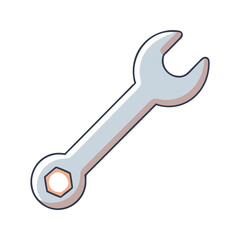 wrench icon, wrench vector illustration-simple illustration of wrench, perfect for wrench logos and icons
