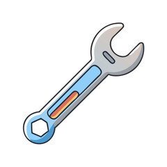 wrench icon, wrench vector illustration-simple illustration of wrench, perfect for wrench logos and icons