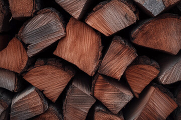 Fototapeta premium Stack of firewood.