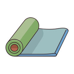 yoga mat icon, yoga mat vector illustration-simple illustration of yoga mat, perfect for yoga mat logos and icons
