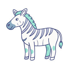 zebra icon, zebra vector illustration-simple illustration of zebra, perfect for zebra logos and icons