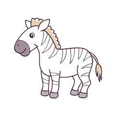 zebra icon, zebra vector illustration-simple illustration of zebra, perfect for zebra logos and icons