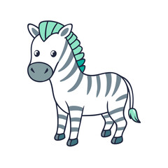 zebra icon, zebra vector illustration-simple illustration of zebra, perfect for zebra logos and icons