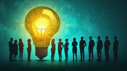 creative business meeting brainstorm ideas sharing team of marketing business staff standing discuss find a solution of problem for new project startup business ideas concept