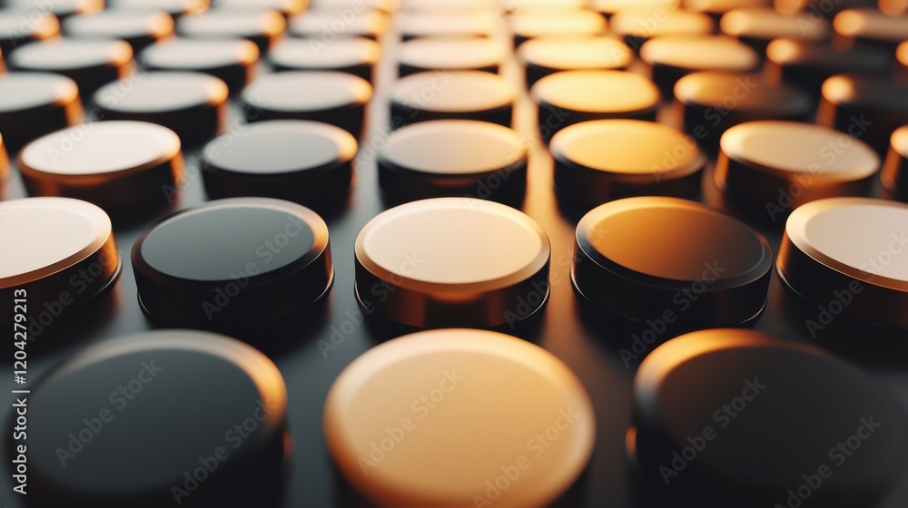 Poster sepia digital button background. technology and inovation concept. 3d rendering.