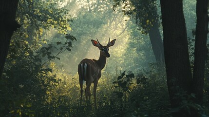 Kudu in a forest in africa