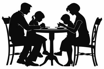 Animal Silhouette Collection Couples, Mountains, on white background