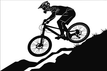 Animal Silhouette Collection Couples, Mountains, on white background