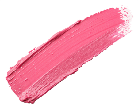 Pink Paint stroke isolated on white, Makeup Swatch for Beauty Products- Pink Lipstick Smear