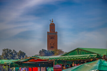 Koutubia mosque largest in Marakech.
