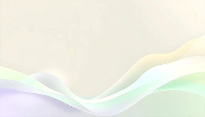 Obraz premium Pastel Wave Abstract: Serene Flowing Lines in Soft Hues