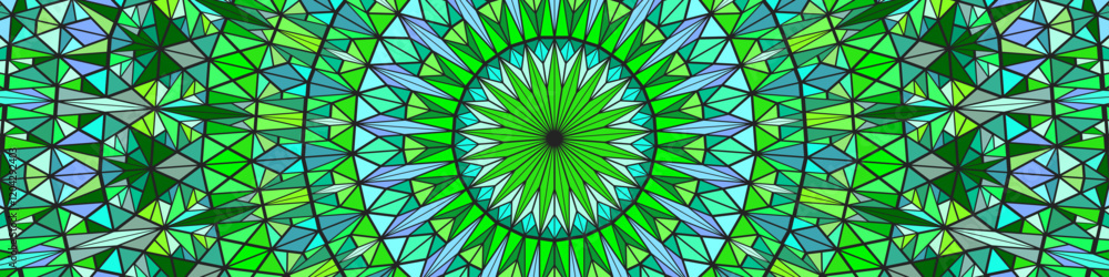 Poster abstract colorful polygonal dynamic tile triangle mosaic background - multicolored circular vector d