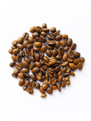 coffee beans on white background