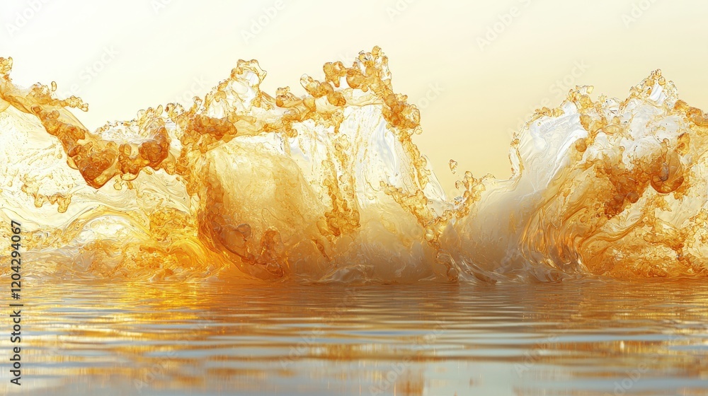 Aufkleber abstract fluid wave background with soft gradient and colorful texture