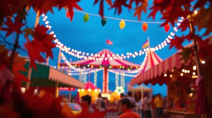 birthday party background with balloons and confetti