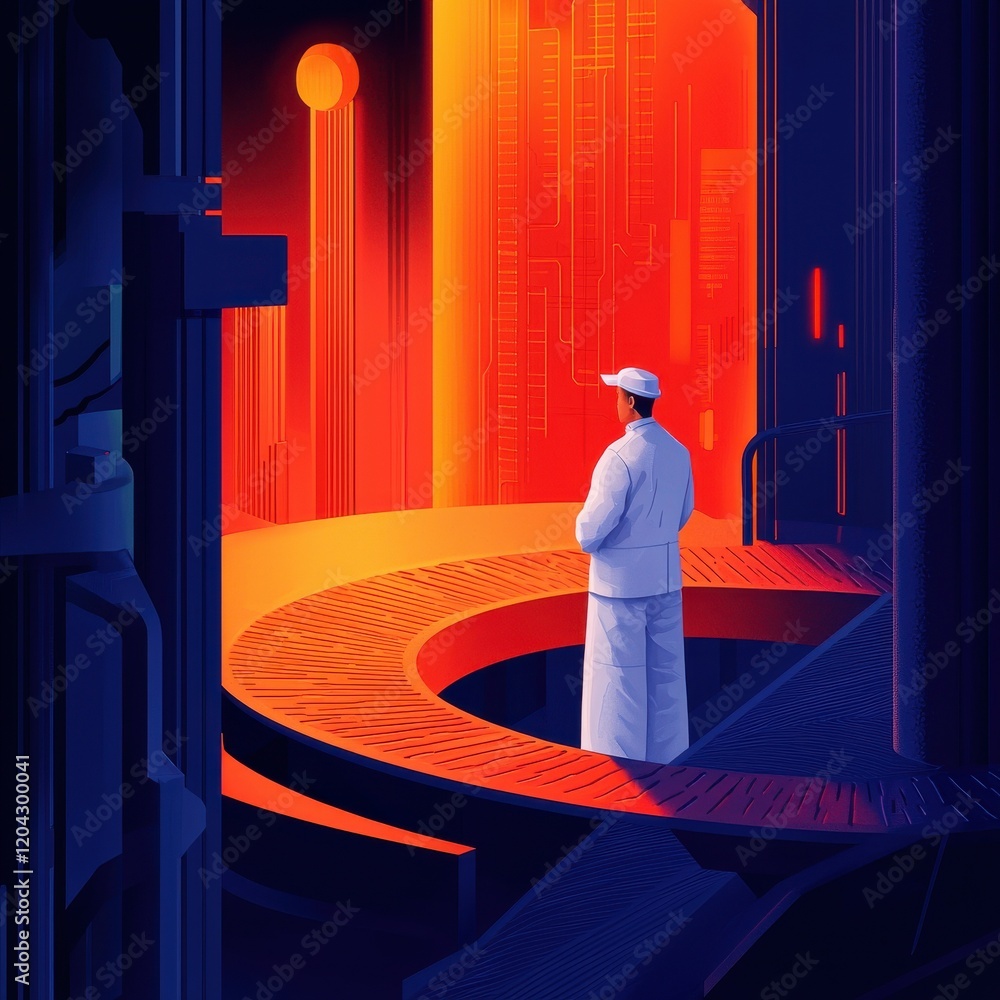 Poster ai in cybersecurity innovative visuals in a futuristic lab environment technology concept digital