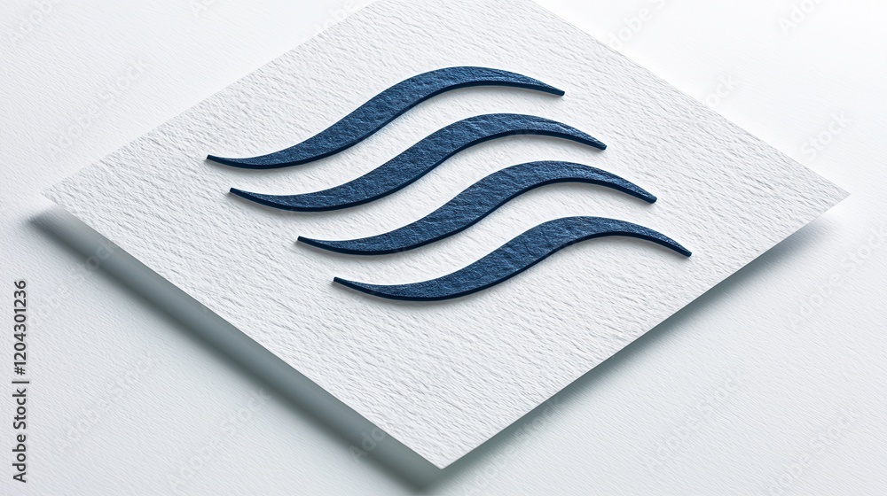 Poster minimalist design displaying curved lines white background closeup soft shadows artistic concept
