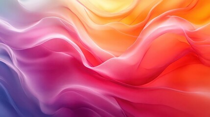 Obraz premium Abstract gradient background, close-up of smooth color transitions, vibrant and dynamic design
