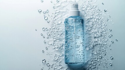 Refreshing Water Spray Bottle with Droplets