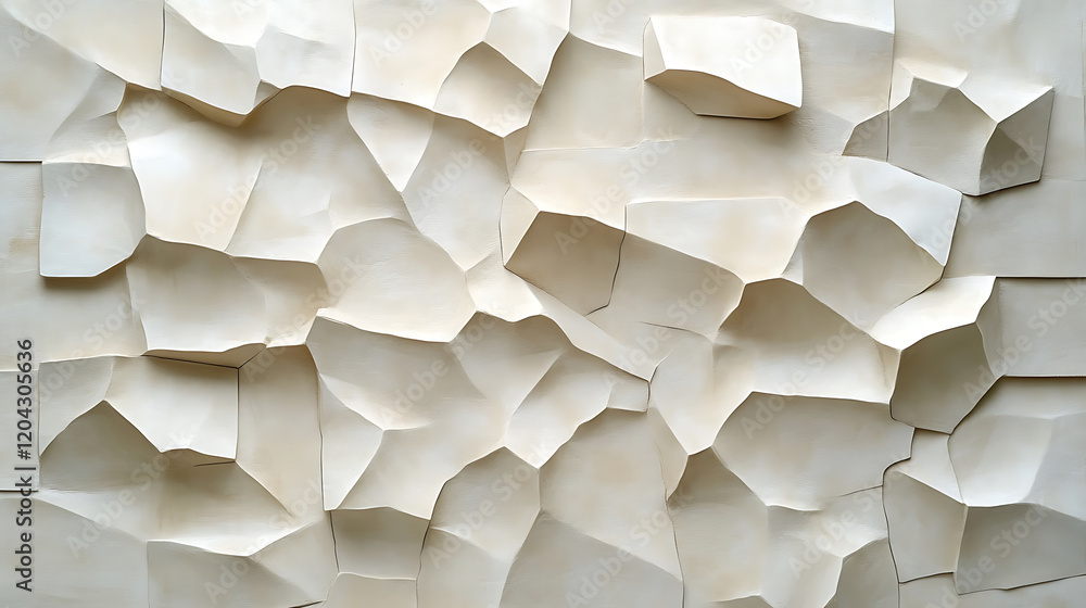 Poster textured wall in beige shades with minimalistic design, featuring abstract shapes and flat surfaces 