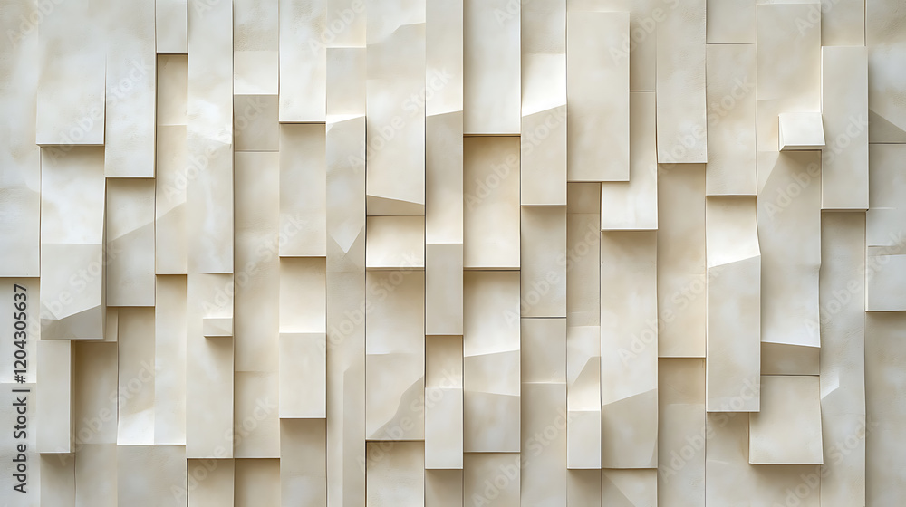 Poster minimalist wall texture in beige shades, featuring geometric patterns and smooth finish, creating mo