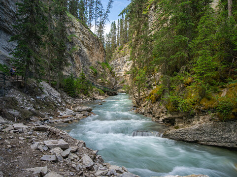 river, mountain and forest