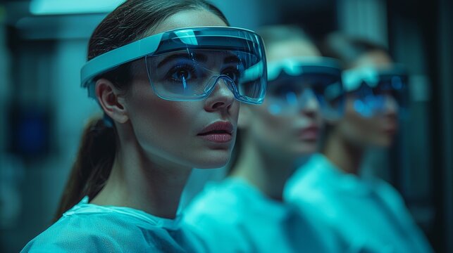 Medical professionals utilize AI-powered virtual holographic displays